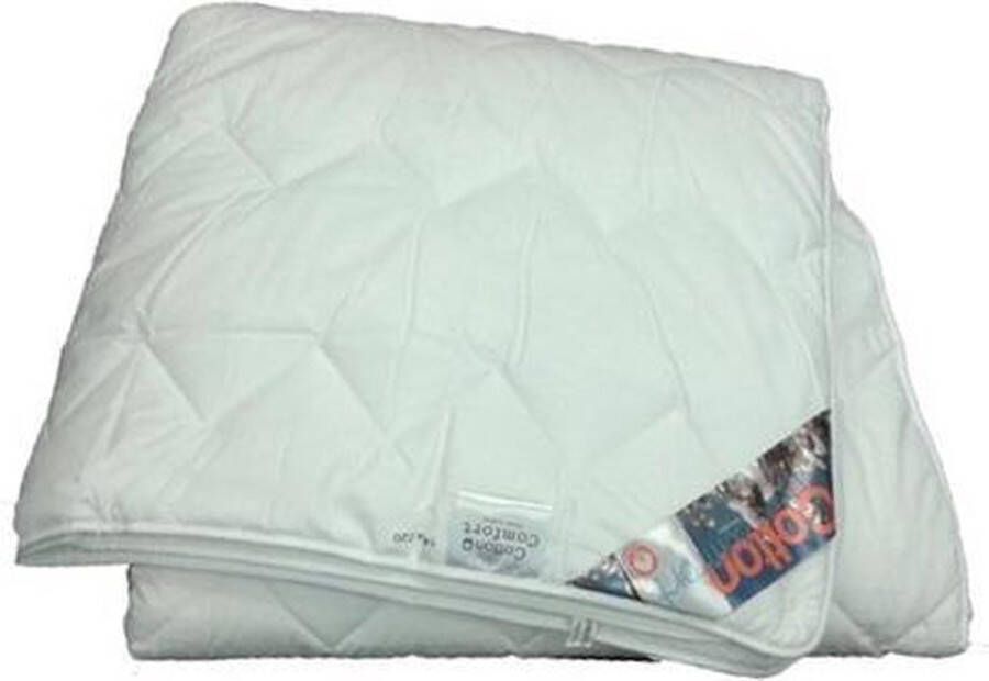 Cotton Comfort 4-Seizoenen Dekbed 100% Katoen Tweepersoons 200x220 cm Wit