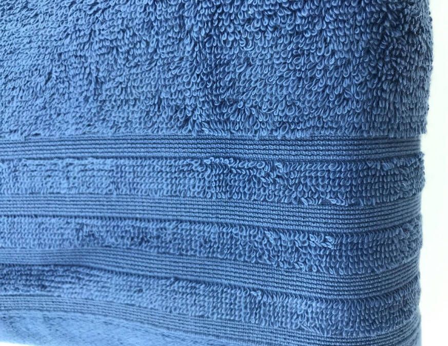 CottonCounts Douchelakens dik en zacht Maui Deep Sea Blue set van 2 stuks Amerikaans Pima katoen 70 x 140 cm
