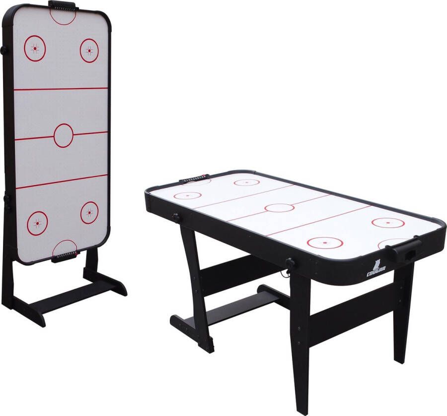 Cougar Icing Airhockeytafel 5ft opklapbaar Airhockey tafel incl accessoires (pucks & pushers)