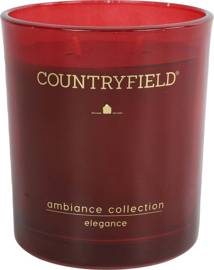 Countryfield Candle Countryfield Geurkaars Elegance Ambiance Collection |Warm Rood |ø9 cm