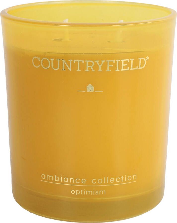 Countryfield Candle Countryfield Geurkaars Optimism | Ambiance Collection |Okergeel |ø9 cm