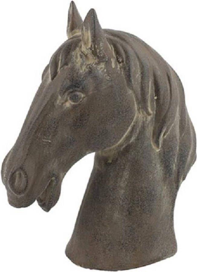 Non Branded Non-branded Ornament Paard Jaimy 11 5 X 29 5 Cm Keramiek Bruin