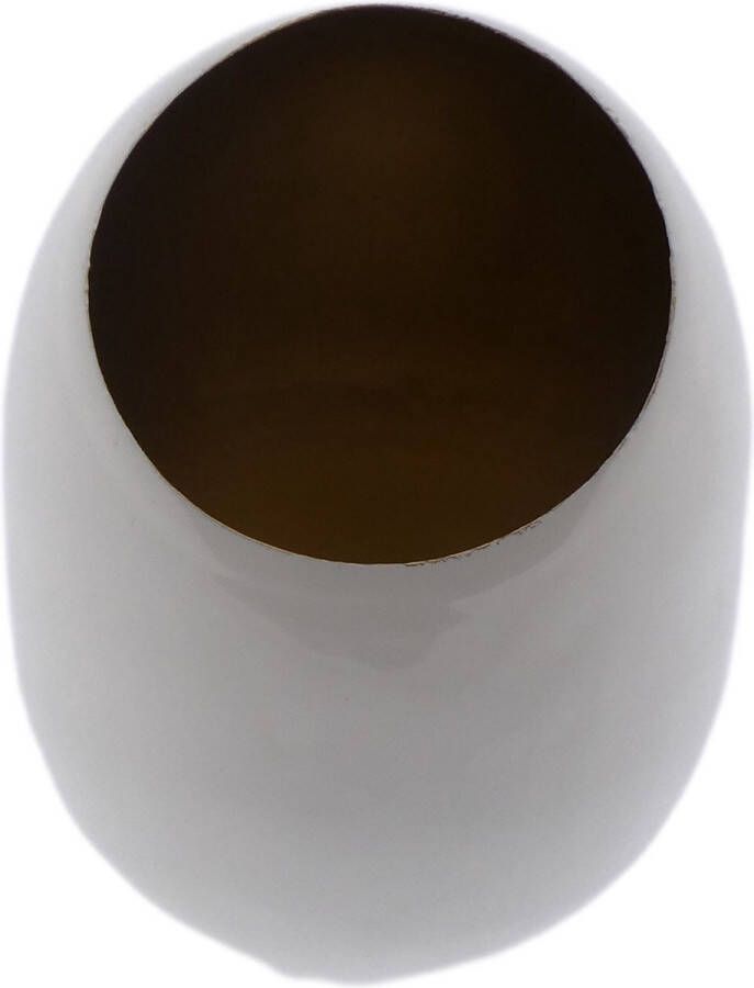 Countryfield Windlicht egg wit goud