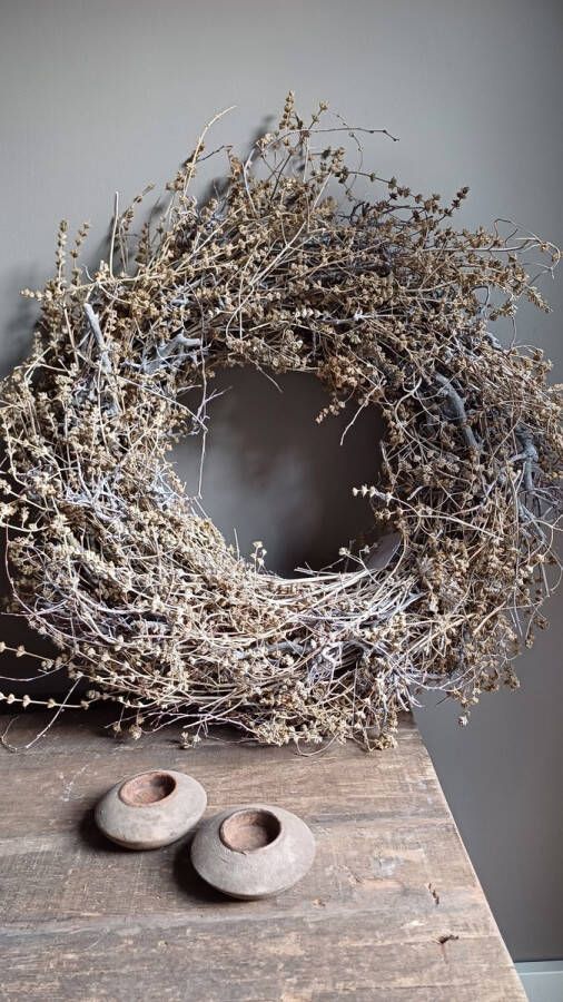 Couronne Wilde lavendel krans 60 cm orgineel