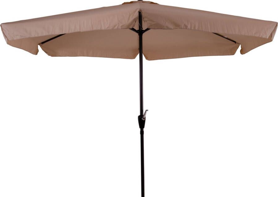 COVER UP HOC CUHOC Gemini Parasol Ecru Parasol -Beige Parasol Stokparasol 3m Parasol Parasol met Molen 6 Hoekige Parasol Makkelijk in te klappen Parasol.