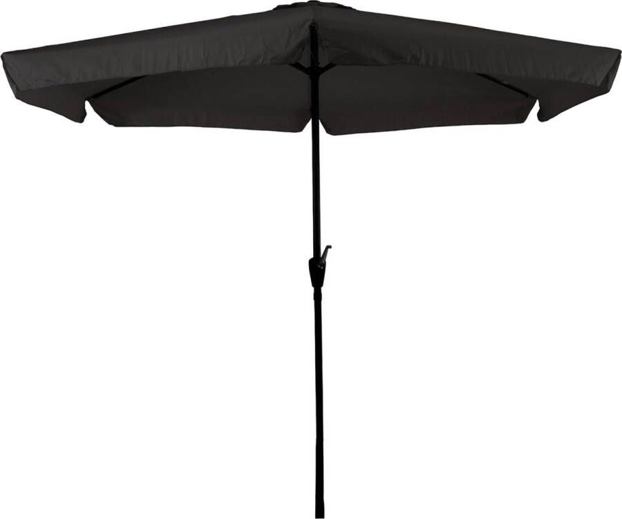 COVER UP HOC CUHOC Parasol met Volanten Zwarte Parasol Stokparasol 3m Parasol met Molen 6 Hoekige Parasol Makkelijk in te draaien Parasol