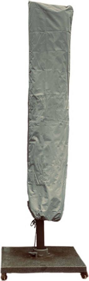 COVER UP HOC Diamond parasolhoes voor zweefparasol 250x55x60 cm met Rits en Trekkoord incl. Stopper en Stok- Zilvergrijze Parasolhoes