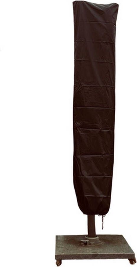 COVER UP HOC CUHOC Redlabel parasolhoes voor zweefparasol 250x55x60 cm met Rits Stok en Trekkoord incl. Stopper- Zwarte Parasolhoes