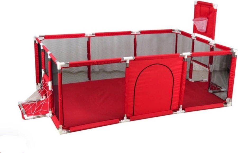 Covie Ballenbak Opvouwbaar Babybox Babygym Ballenbak baby kinderspeeltuin Rood Speelbox