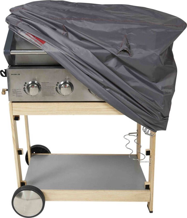 Cov'Up Barbecuehoes BBQ hoes XL 102 x 45 x 92 (lxbxh)- met ventilatiesysteem klittenband en bevestigingskoord water en UV bestendig 2 jaar garantie