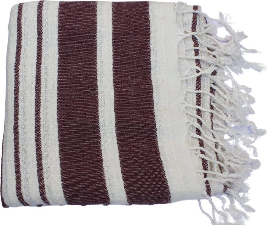 Cozi Studio Santorini Breeze Turkse Baddoek 90 x 190 cm 100% Bamboe Hamamdoek & Saunadoek Peshtemal Strandlaken 100% Bamboo Bath Towel Bordeaux