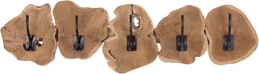 Dijk Natural Collections DKNC Kapstok Teak hout 78x28x10 cm Bruin