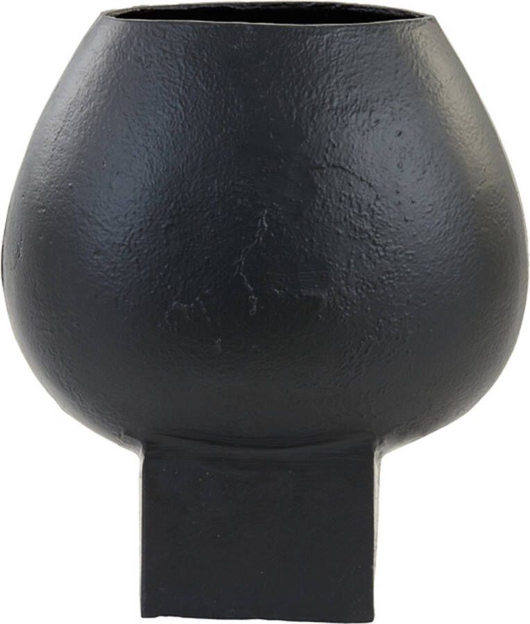 Light & Living Vaas 'Partida' 29cm kleur Mat Zwart