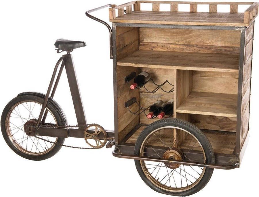 Cozy Ibiza Vintage bakfiets wijn kast