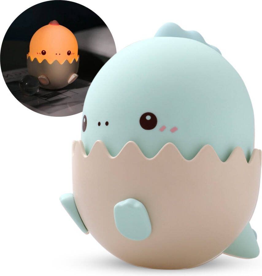 Cozy. Nachtlampje Kinderen Pro 2024 Tafellamp Slaapkamer – Nachtlampje Baby Nachtkast Lamp Cadeautip voor Meisje en Jongen Groene Dino