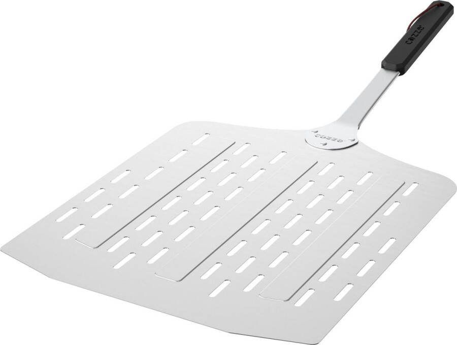 Cozze Pizzaschep met Gaatjes Aluminium 75 cm Aluminium Zilver