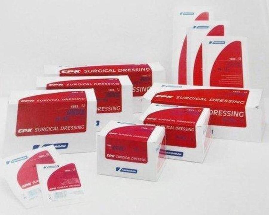 CPK Surgical Dressing 25 STUKS EILANDPLEISTERS 25X10cm Grote Pleister zonder latex zware metalen en PVC