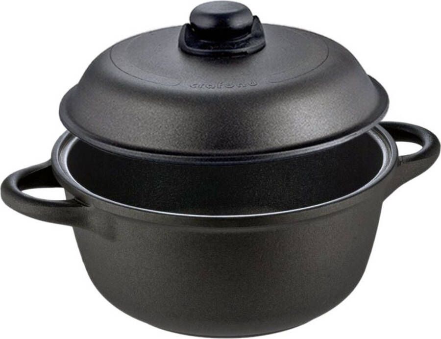Crafond Cocotte Kookpot Stoofpot + deksel Inductie 28cm Ø 11.5cm hoog Inhoud 5L