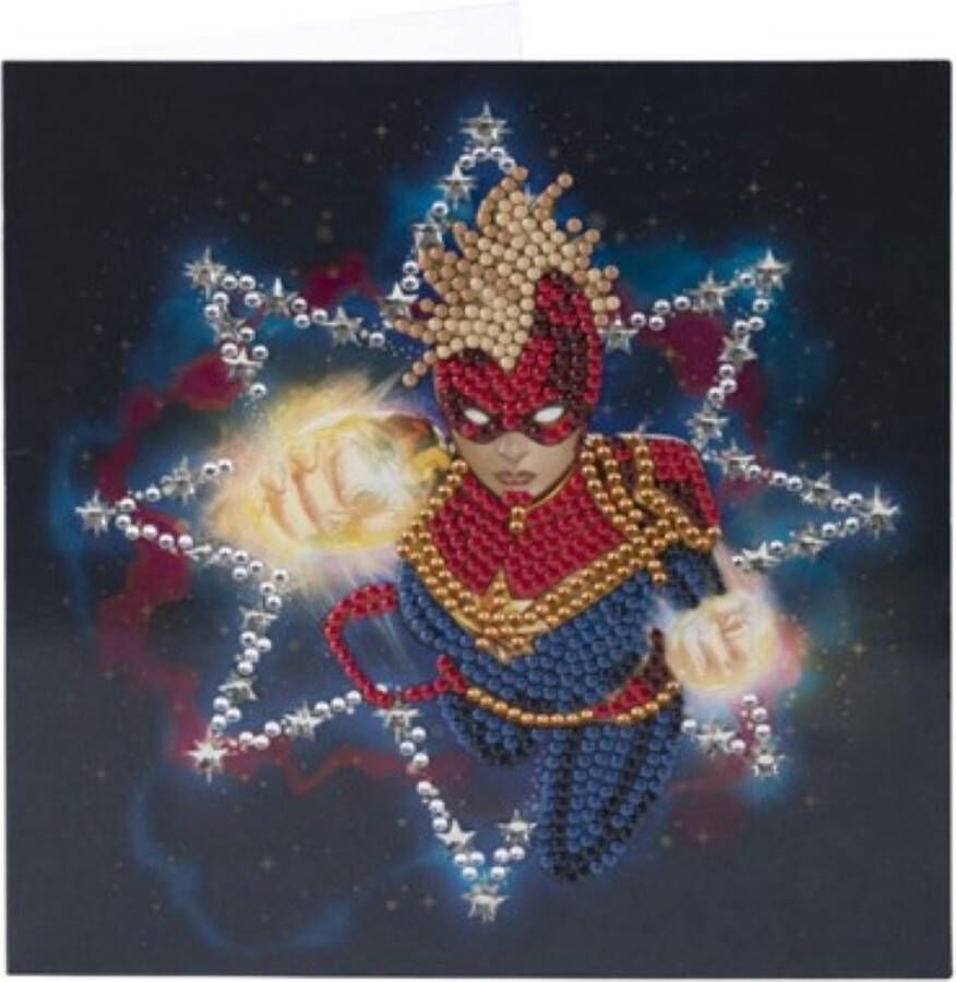 Craft Buddy Crystal Art Diamond painting kaart Captain Marvel