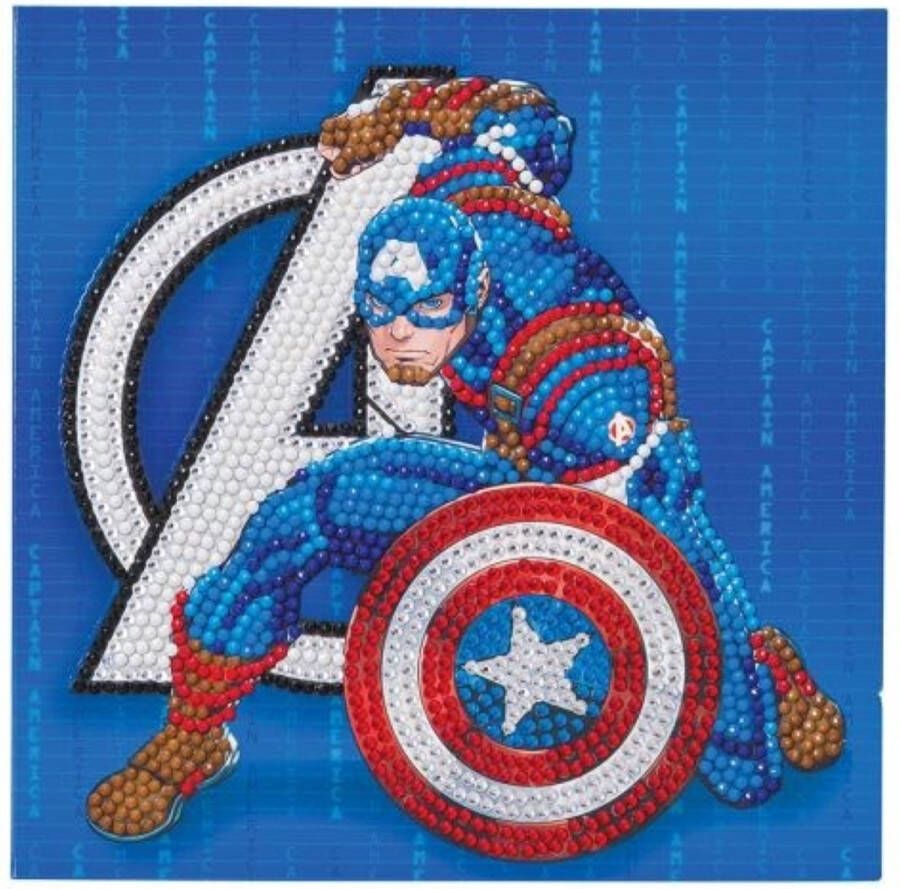 Craft Buddy Crystal Art Diamond painting kaart Marvel: Captain America