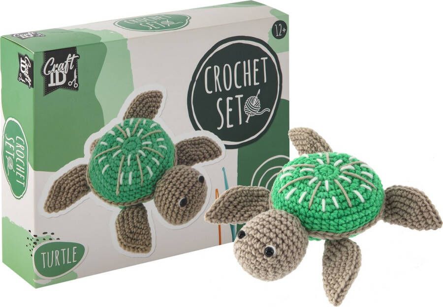 Craft ID Starters Haakpakket Schildpad amigurumi haken nederlands Haakpakketten knuffels Geschikt voor 12 jaar en ouder Haakpakketten voor volwassenen