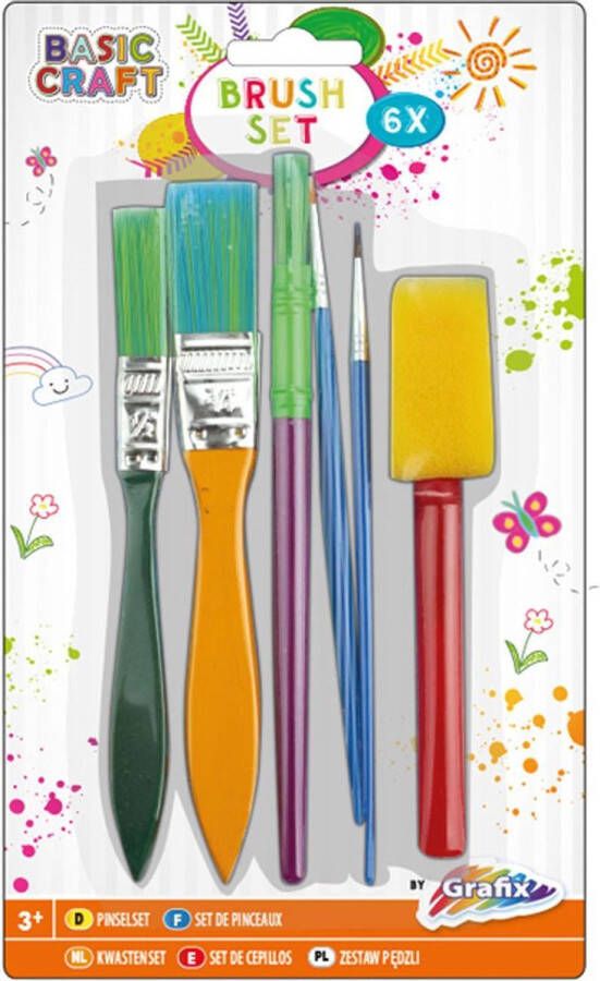 Craft Kwastenset 6 delig Brush set GRAFIX