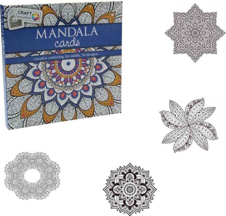 Best Deals Online Craft Kleurboek Sensations Mandala Cards Blauw