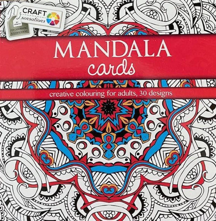 Craft Sen Mandala Cards Kleurboek Sensations Craft Rood