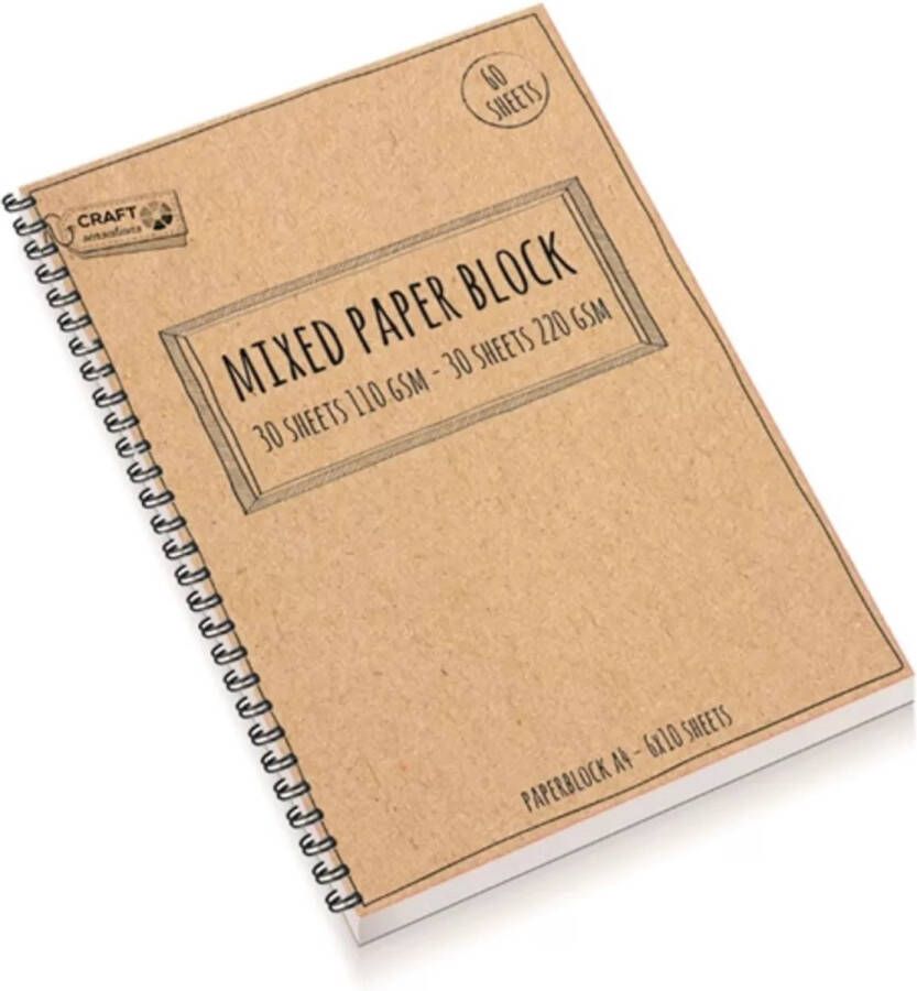 Craft Sensations Handlettering Mix Papierblok A4 60 vel