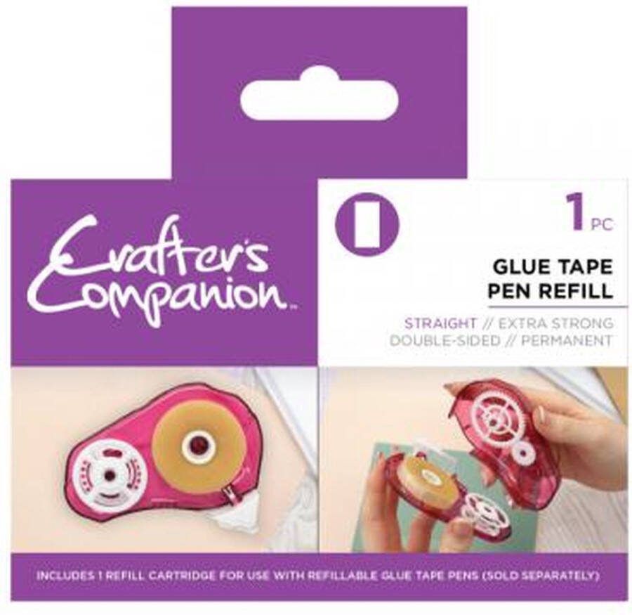 Crafter's Companion Glue Tape Pen Refill Straight
