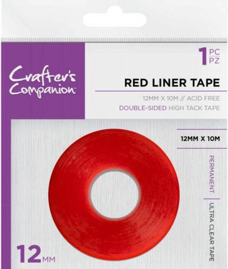 Crafter's Companion Red Liner Dubbelzijdige Tape (12mm)