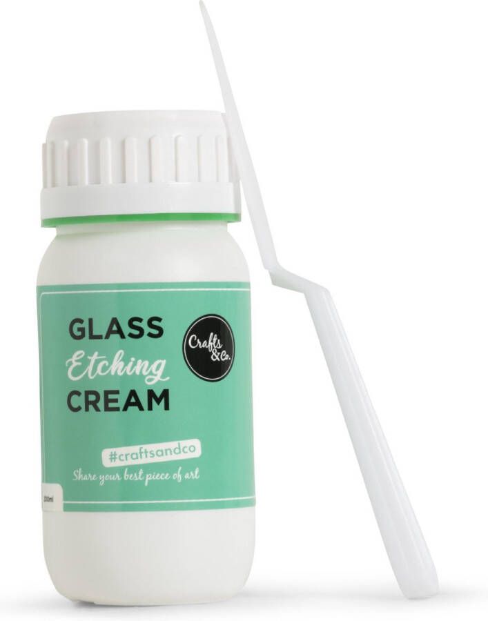 Crafts & Co. Crafts & Co Glass Etching Cream Ets Crème voor het Etsen en Graveren van Glas Glazen Spiegels en Steen