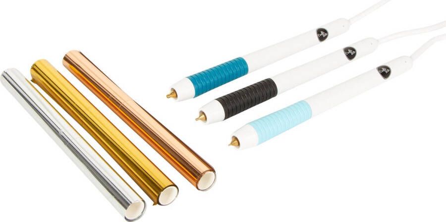 Crafts&Co Hot Foil Applicator 3X- Heat Active Pen DIY Knutselen Meisjes Embossingpen Folie