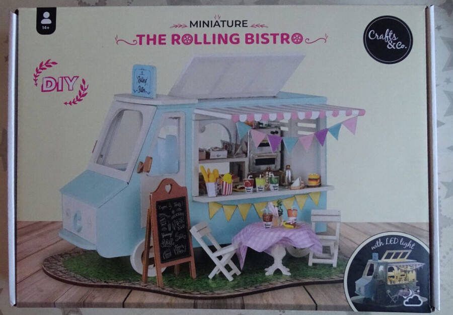 Crafts & Co. Crafts & Co Miniature om zelf te maken The Rolling Bistro DIY met Led verlichting