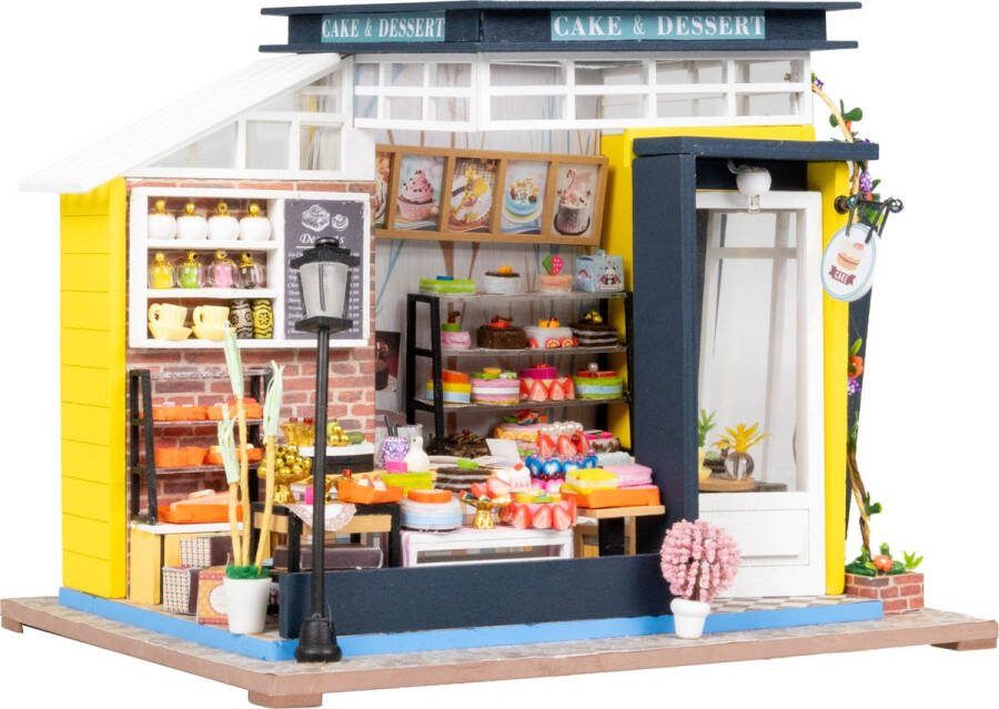 Crafts&Co Miniatuur Bouwpakket Volwassenen Hout DIY Poppenhuis Kerstcadeau Bakkerij