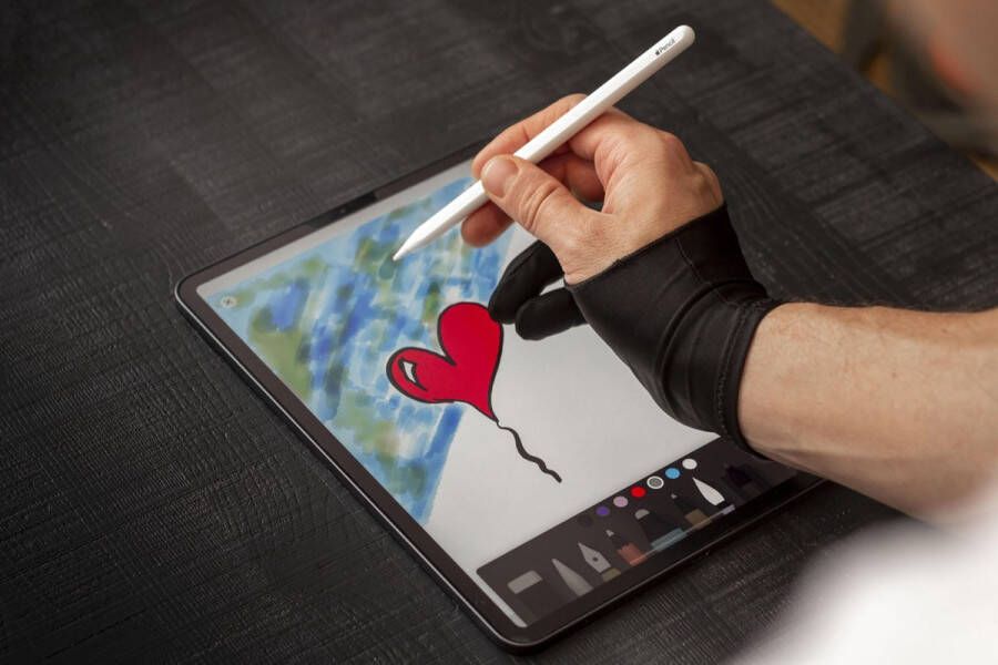 Crafts & Co. Crafts & Co Tekenhandschoen Tablet handschoen Zwart One size