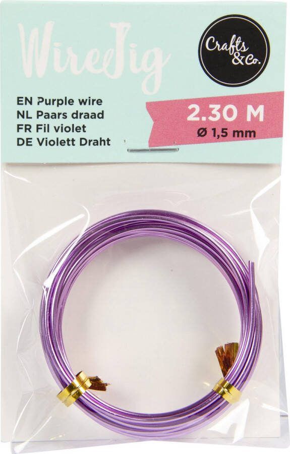 Crafts & Co Crafts&Co Wire Jig Draad Paars