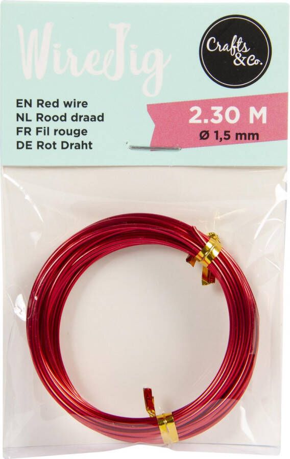 Crafts & Co Crafts&Co Wire Jig Draad Rood