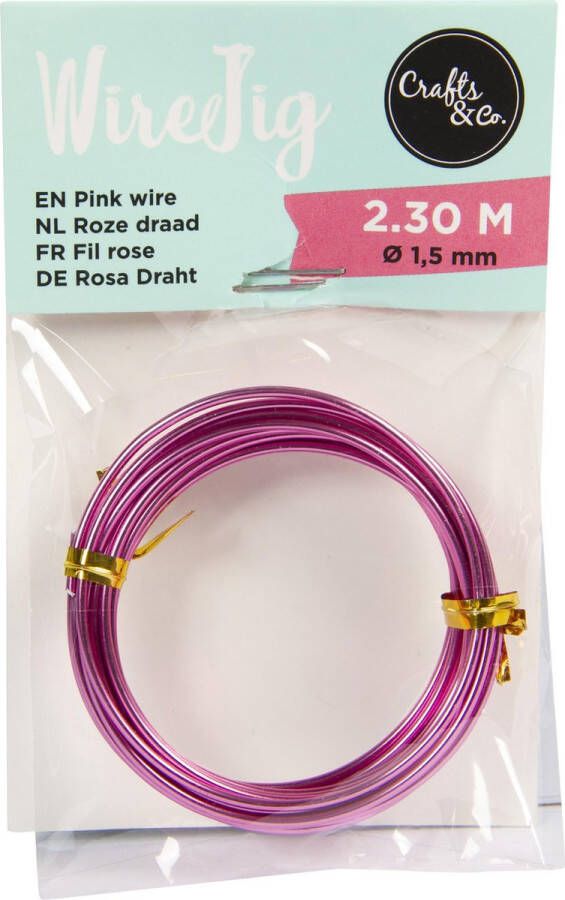 Crafts & Co Crafts&Co Wire Jig Draad Roze
