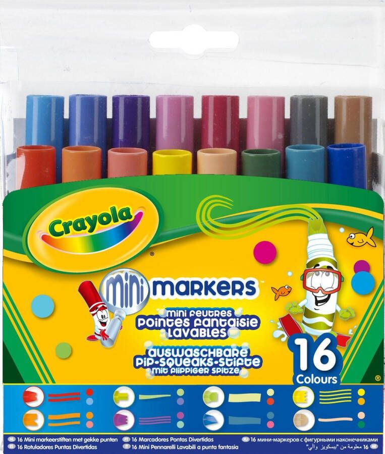 Crayola Viltstiften met fantasiepunten 16 stuks