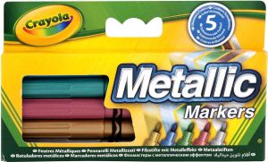 Crayola Metallic viltstiften 5 stuks
