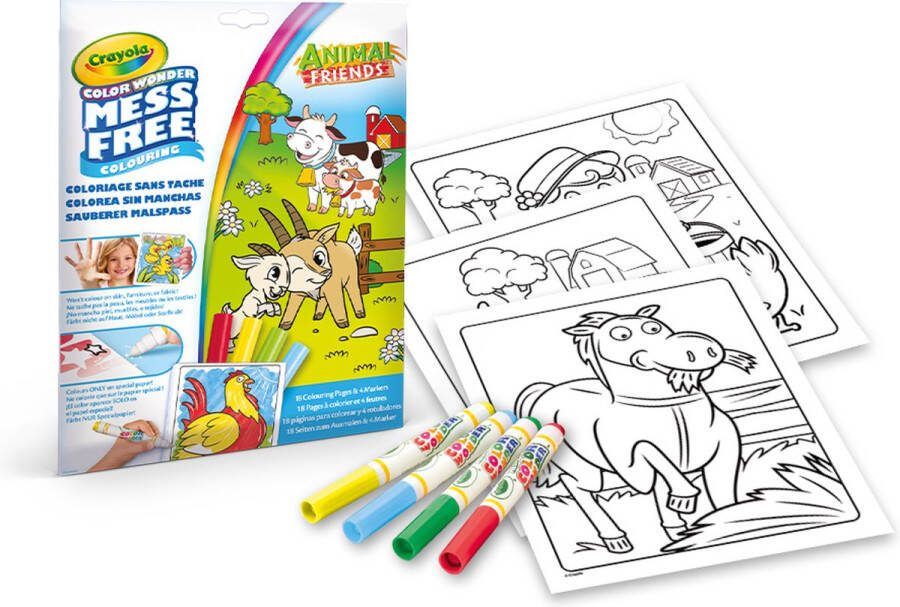 Crayola Color Wonder Hobbypakket Vrienden Van De Boerderij Kleurboek Voor Kinderen