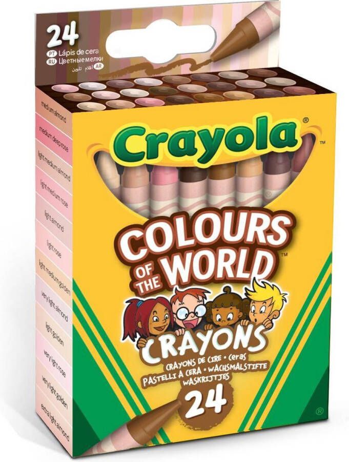 Crayola Colors of the World 24 Waskrijtjes