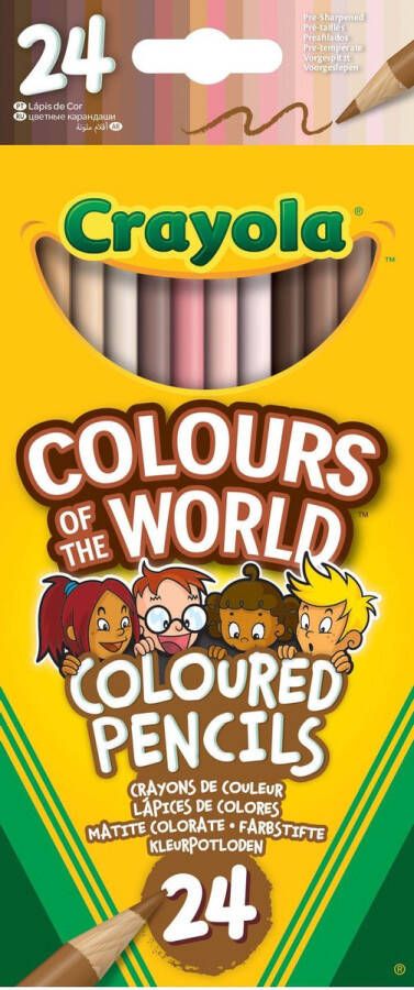 Crayola Colors Of The World Kleurpotloden 24 Kleuren Voor Kinderen