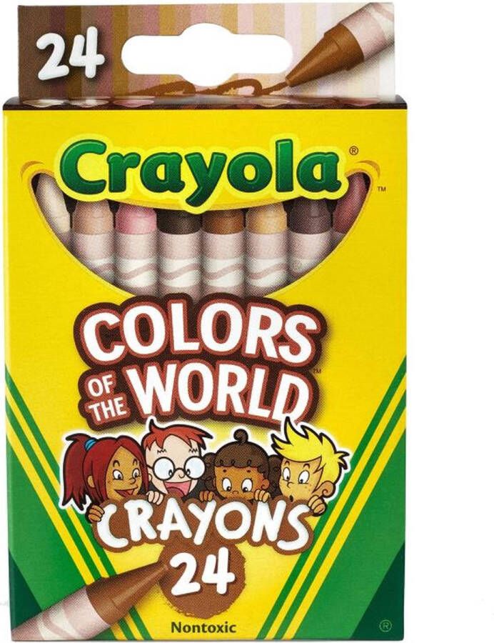 Crayola Colors of the World Waskrijtjes voor kinderen 24 stuks