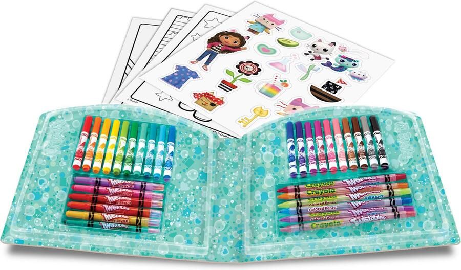 Crayola Hobbypakket Gabby s Poppenhuis Creatief Koffertje 40 Stuks Voor Kinderen