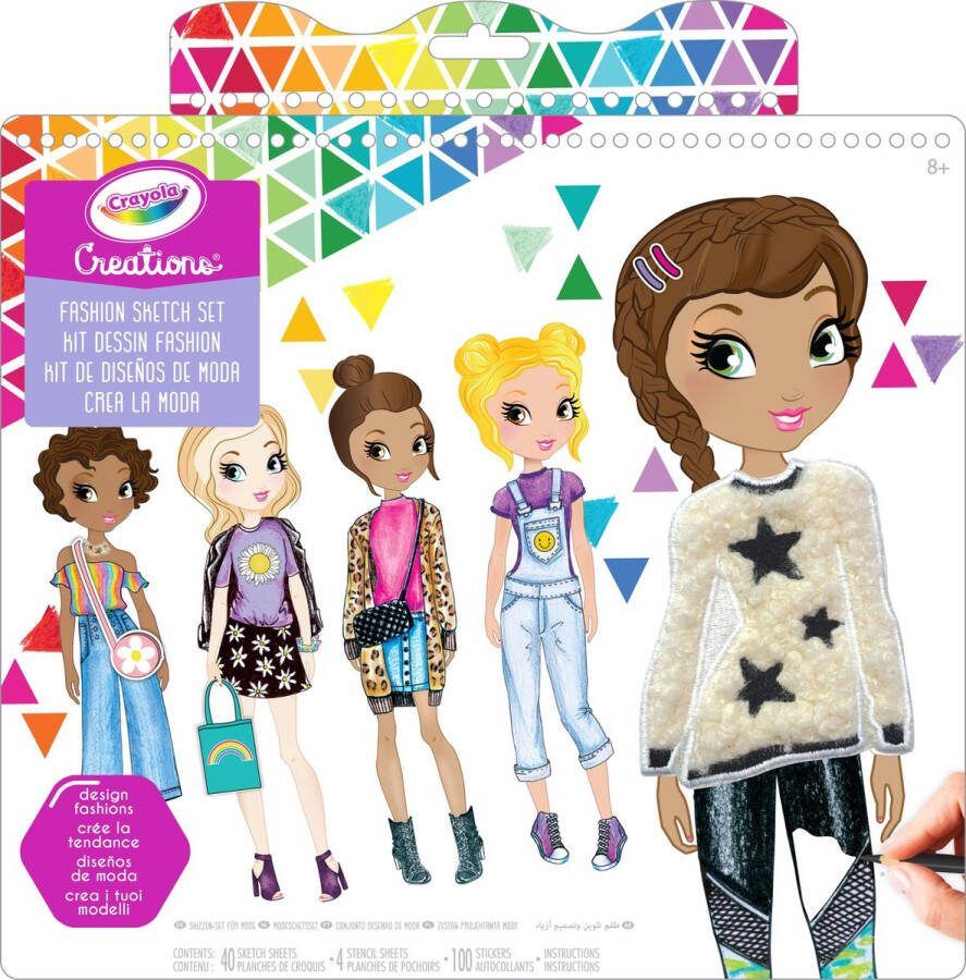 Crayola Creations Hobbypakket Fashion Sketch Book Voor Kinderen