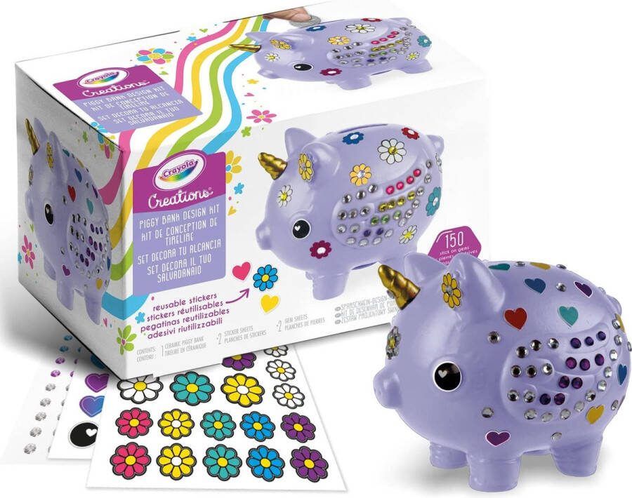 Crayola Creations Hobbypakket Versier Je Spaarpot Met Stickers En Kristallen Voor Kinderen
