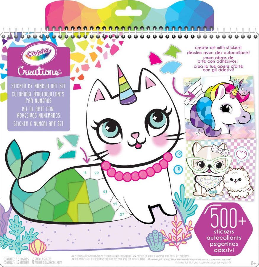 Crayola Creations Kleurboek Sticker Op Nummer Set
