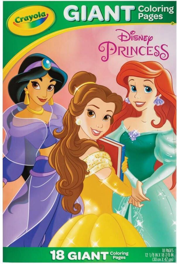 Crayola Disney Princess Grote Kleurplaten 18 stuks